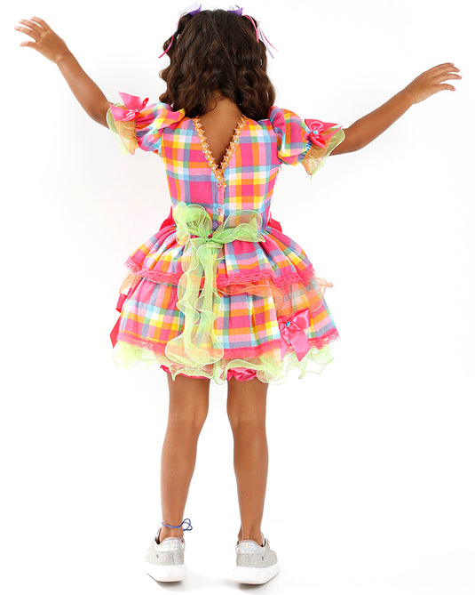 VESTIDO JUNINO ROSALBA INFANTIL - J2085