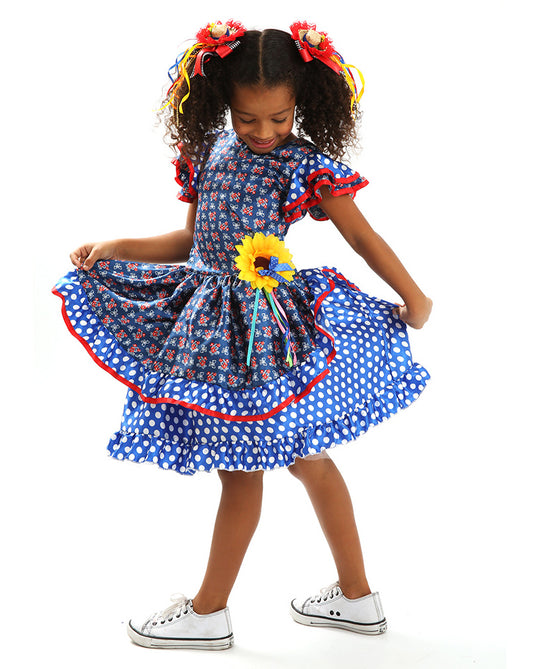 VESTIDO JUNINO SAMANTHA-INFANTIL