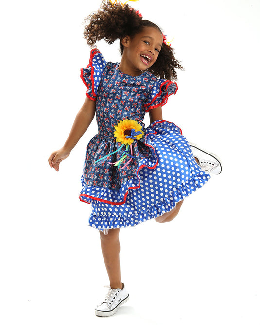 VESTIDO JUNINO SAMANTHA-INFANTIL