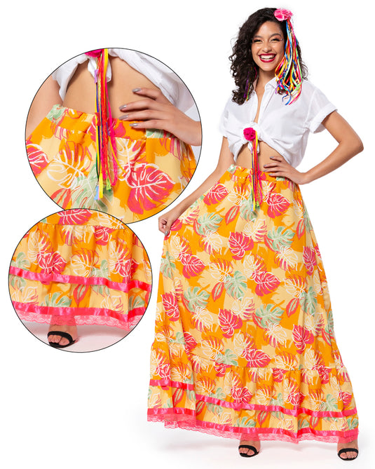 SAIA JUNINA CARIMBO ADULTO - J91924