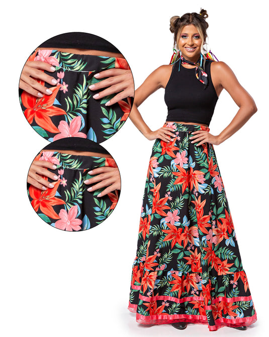 SAIA JUNINA CARIMBO ADULTO - J91924