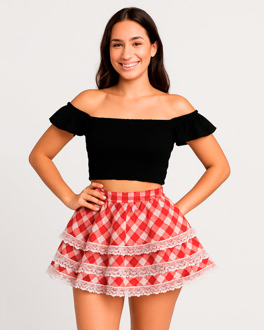 SAIA JUNINA VANUSA 3 BABADOS ADULTO – J9364