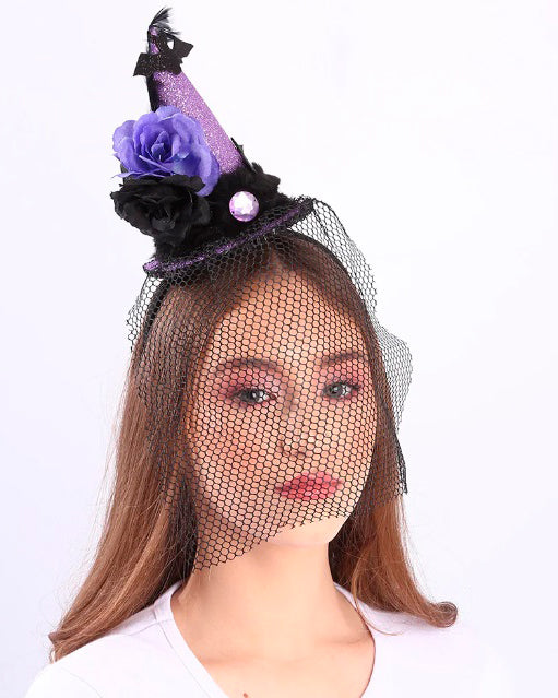 Tiara chapéu bruxa