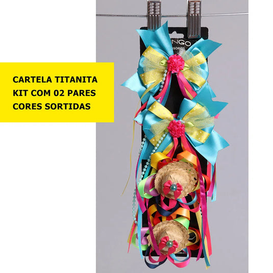 TIC-TAC TITANITA - KIT COM 2 PARES - CORES SORTIDA