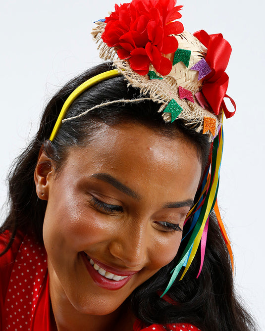 ACESSÓRIO JUNINO TIARA CH COM 3 PEÇAS
