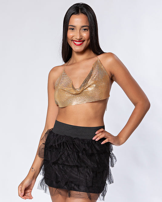 FANTASIA TOP DOURADO - C349