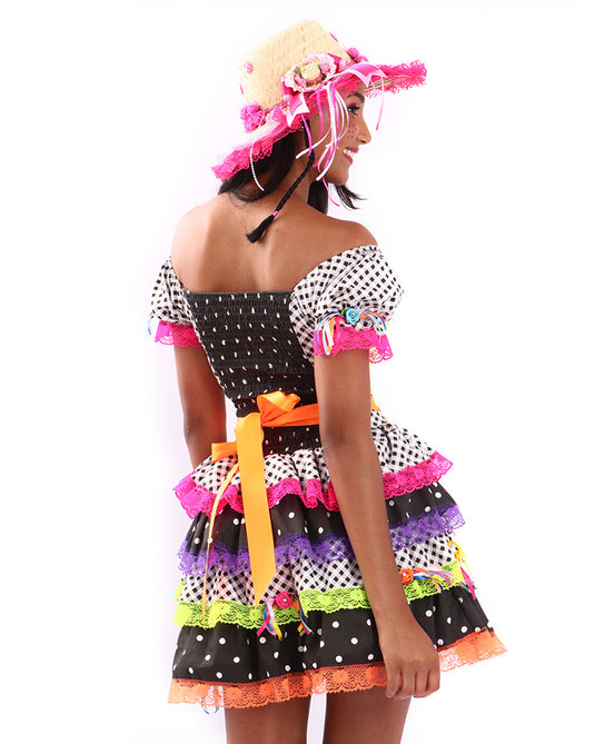 VESTIDO JUNINO VENNY- ADULTO