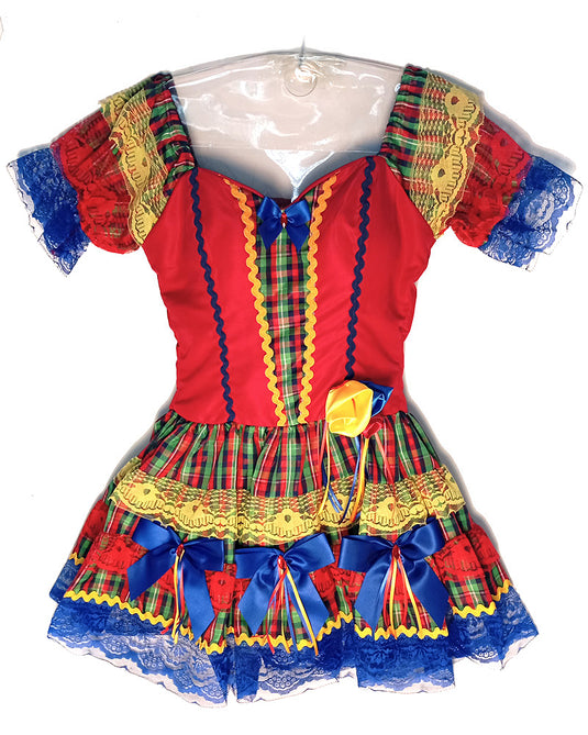 VESTIDO JUNINO VIOLETA- ADULTO