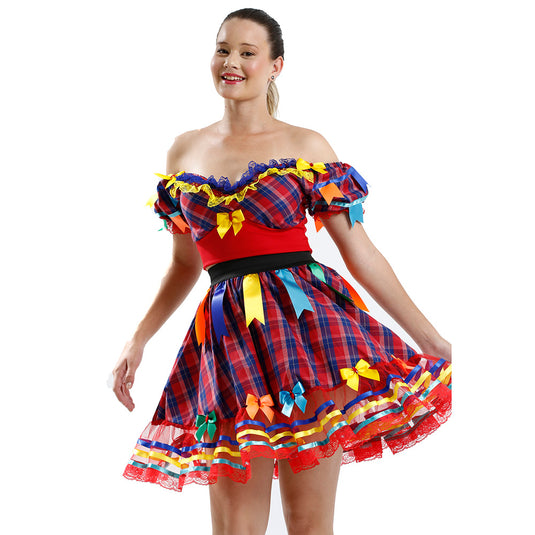 VESTIDO JUNINO FAMBU- ADULTO