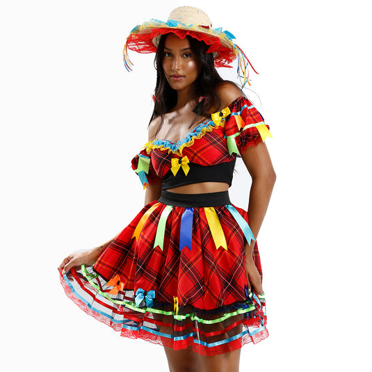 VESTIDO JUNINO FAMBU- ADULTO