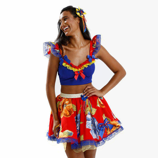 CONJUNTO CROPPED JUNINO FIGUS ADULTO - J98061