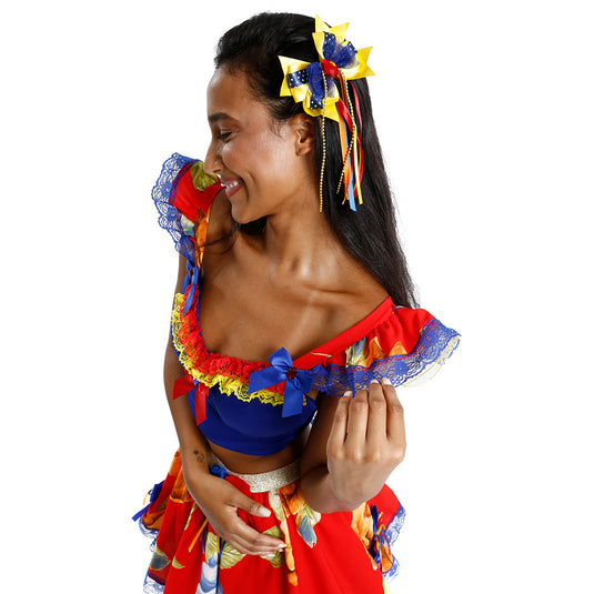 CONJUNTO CROPPED JUNINO FIGUS ADULTO - J98061