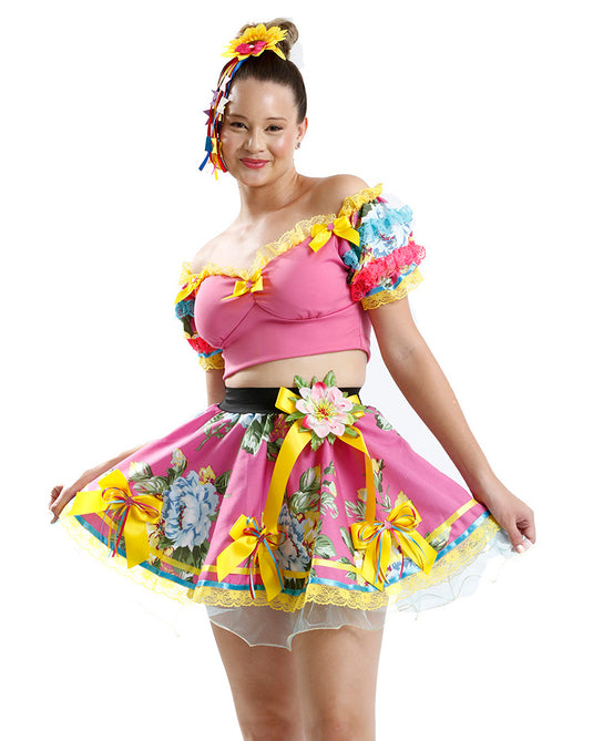 VESTIDO JUNINO FLORY- ADULTO