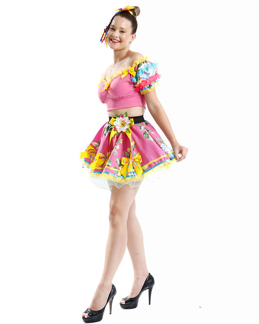 VESTIDO JUNINO FLORY- ADULTO