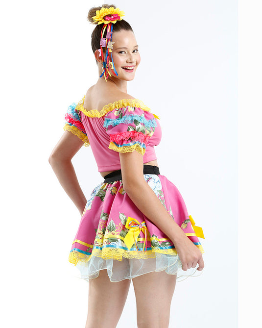 VESTIDO JUNINO FLORY- ADULTO