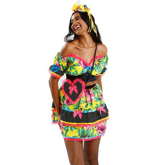 VESTIDO JUNINO FLOX- ADULTO