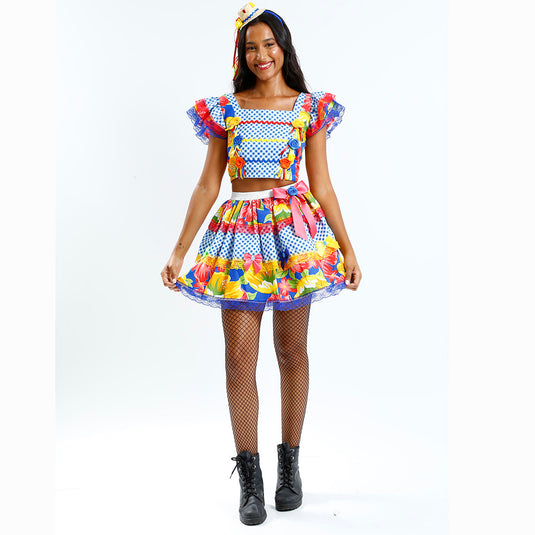 VESTIDO JUNINO FALLEN ADULTO - J98065