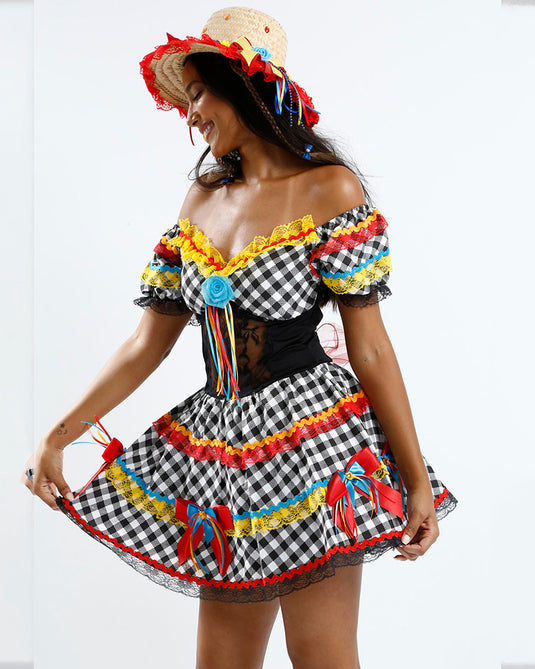 VESTIDO JUNINO VANDIN- ADULTO