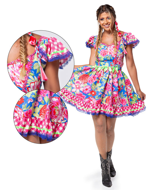 VESTIDOS JUNINO ANIS ADULTO - J97130
