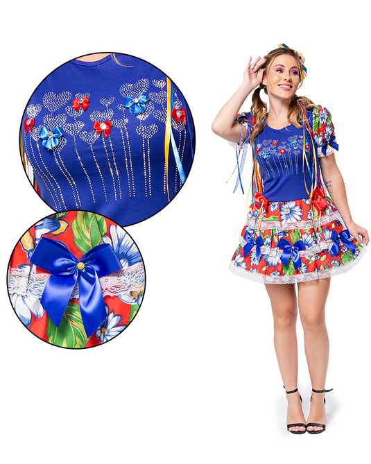VESTIDO JUNINO ANTIGUA ADULTO - J91766