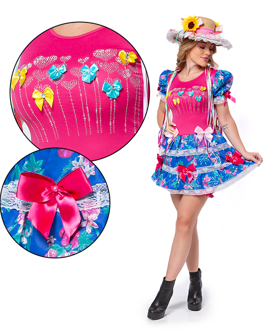 VESTIDO JUNINO ANTIGUA ADULTO - J91766