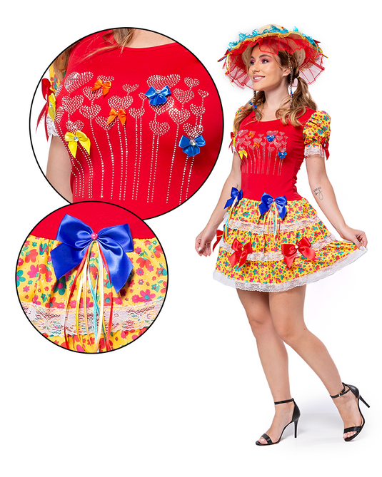 VESTIDO JUNINO ANTIGUA ADULTO - J91766