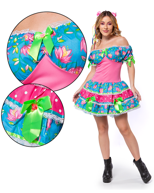 VESTIDO JUNINO ARUBA ADULTO - J91800