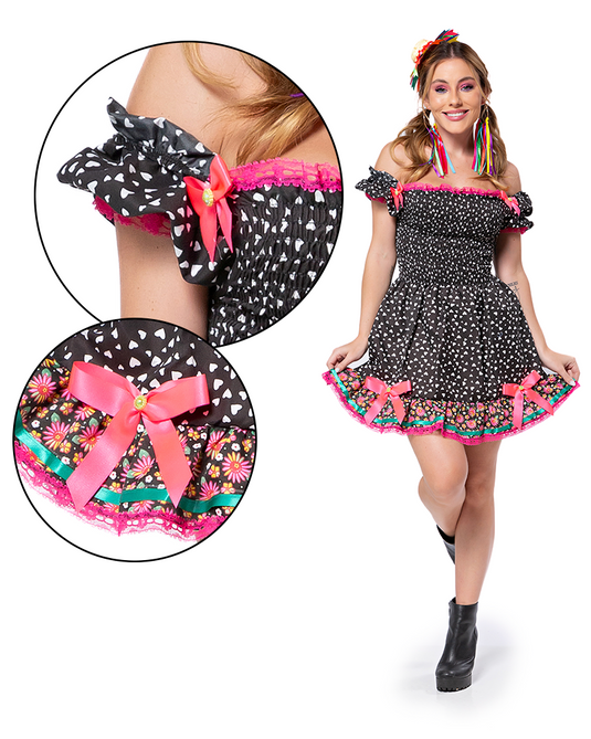 VESTIDO JUNINO ASTER ADULTO - J98008