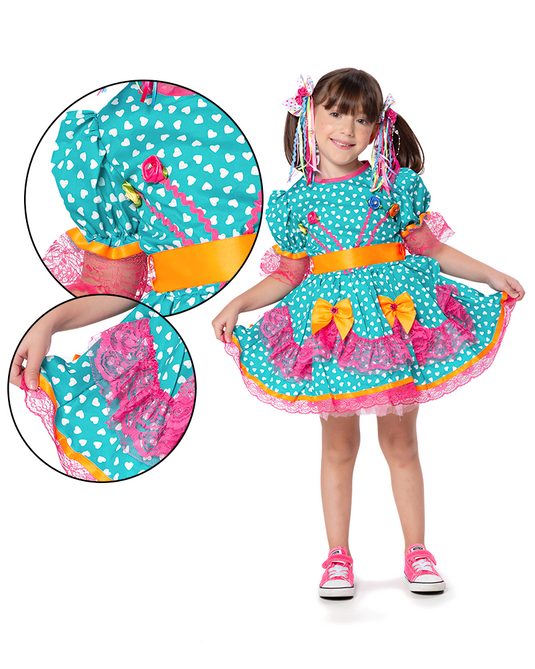 VESTIDO JUNINO CAJUZINHO - J1559