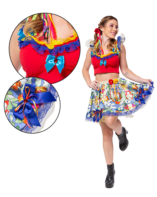 CONJUNTO CROPPED JUNINO FIGUS ADULTO - J98061