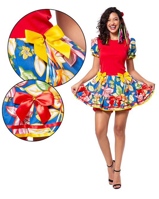 VESTIDO JUNINO MARIA ANALU ADULTO - J91775