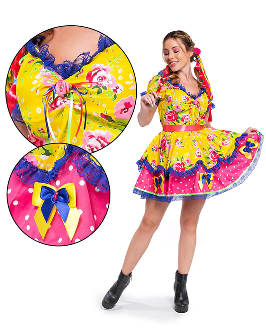 VESTIDO JUNINO VERONY ADULTO - J99004