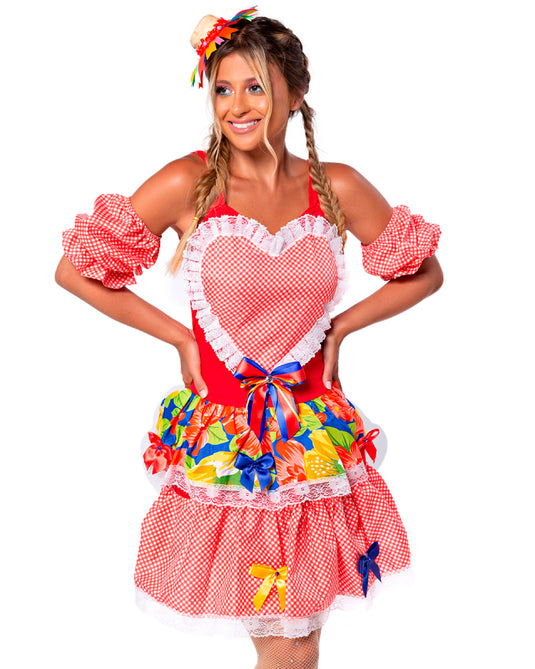 VESTIDO JUNINO ÁFRICA ADULTO - J91904