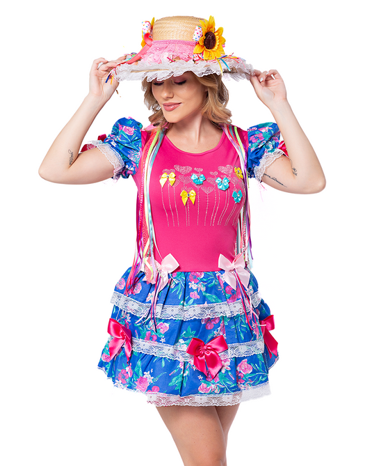 VESTIDO JUNINO ANTIGUA ADULTO - J91766