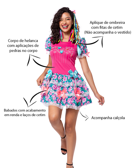 VESTIDO JUNINO ANTIGUA ADULTO - J91766