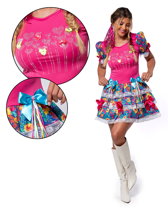 VESTIDO JUNINO ANTIGUA ADULTO - J91766