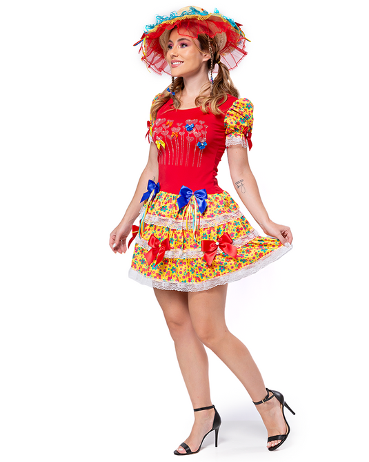 VESTIDO JUNINO ANTIGUA ADULTO - J91766
