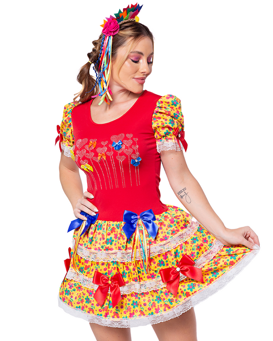 VESTIDO JUNINO ANTIGUA ADULTO - J91766