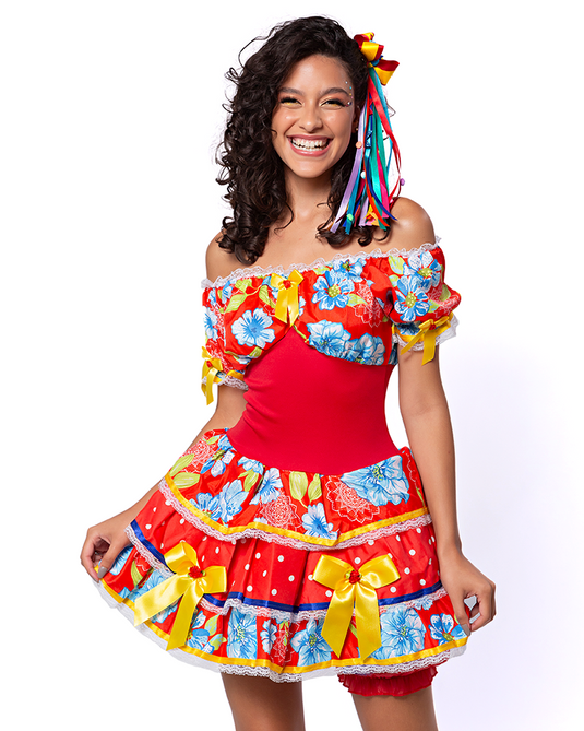 VESTIDO JUNINO ARUBA ADULTO - J91800