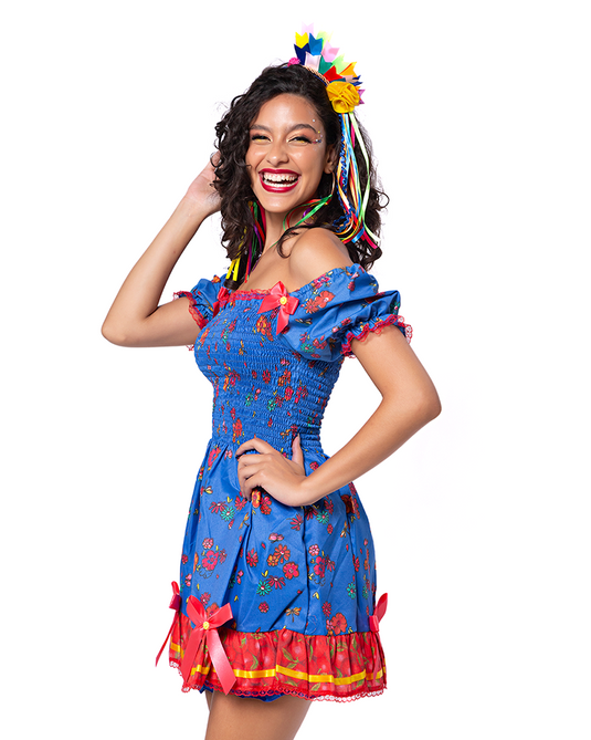 VESTIDO JUNINO ASTER ADULTO - J98008