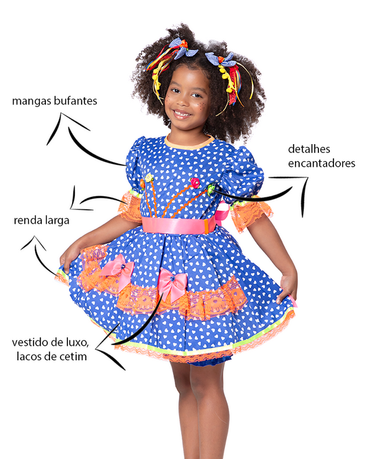 VESTIDO JUNINO CAJUZINHO - J1559