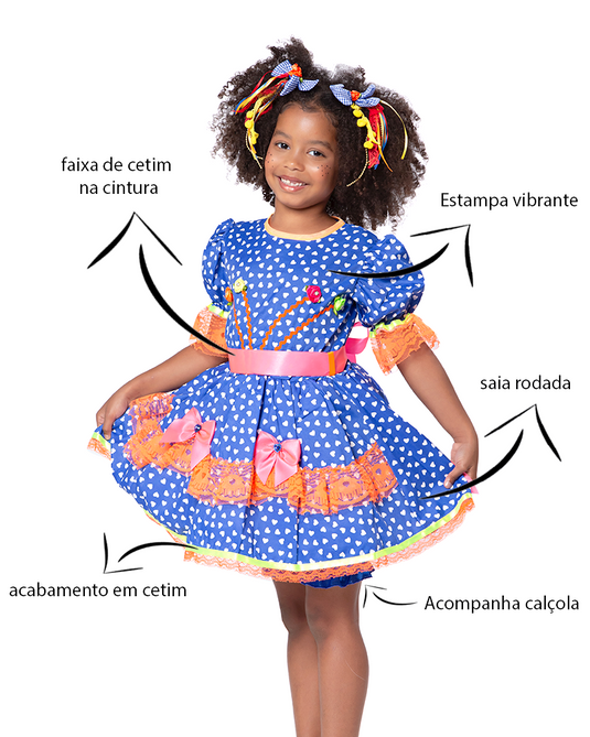 VESTIDO JUNINO CAJUZINHO - J1559