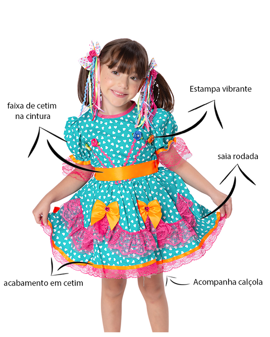VESTIDO JUNINO CAJUZINHO - J1559