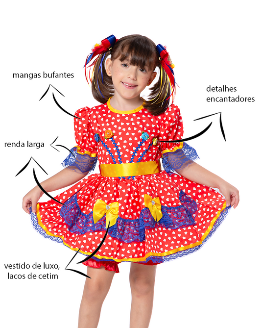 VESTIDO JUNINO CAJUZINHO - J1559