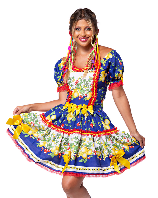 VESTIDO JUNINO CALIBRA ADULTO - J98069