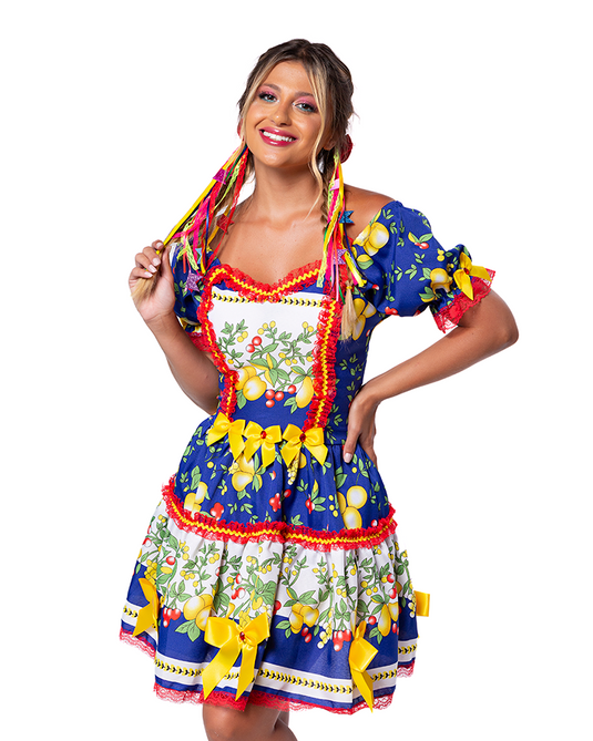 VESTIDO JUNINO CALIBRA ADULTO - J98069