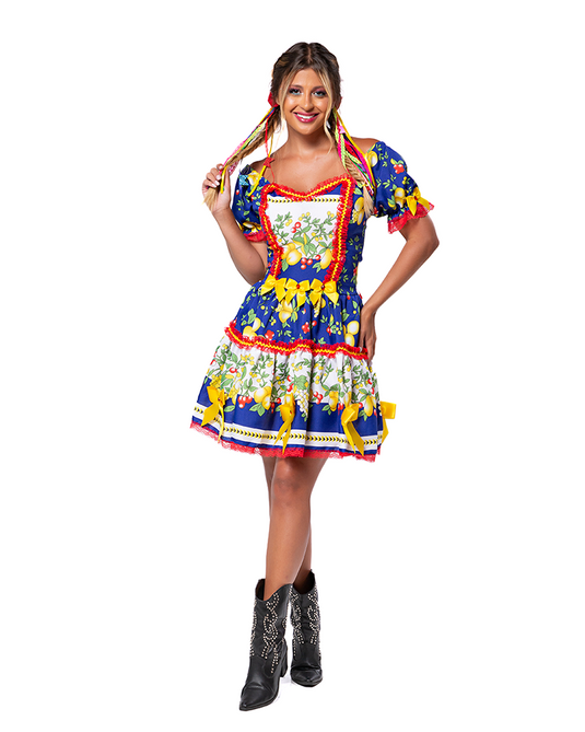 VESTIDO JUNINO CALIBRA ADULTO - J98069