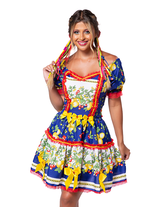 VESTIDO JUNINO CALIBRA ADULTO - J98069