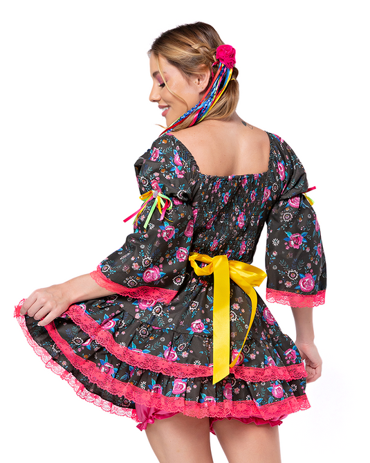 VESTIDO JUNINO CASSIS ADULTO - J98072