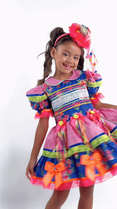 VESTIDO JUNINO CHICLETINHO – J2705